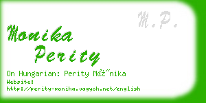 monika perity business card